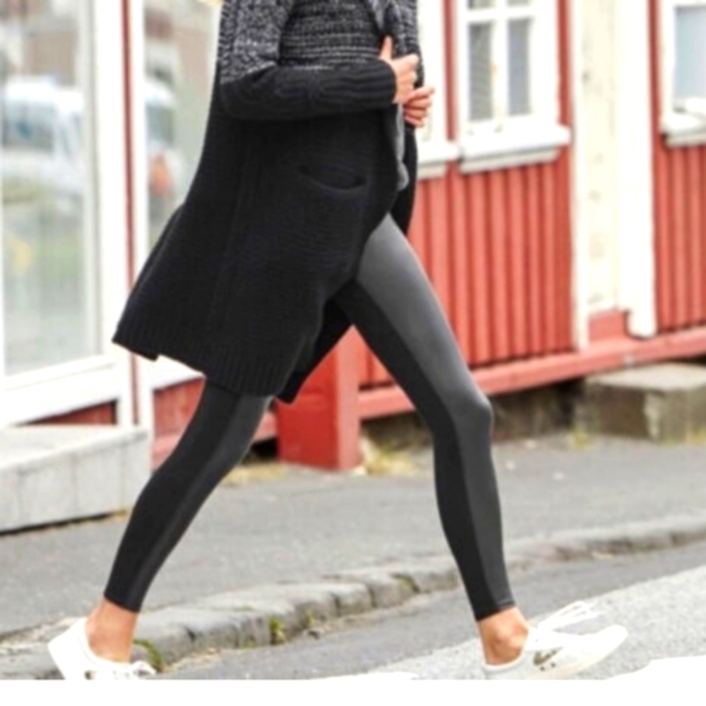 Athleta Gleam Faux Leather Leggings